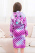 Unicorn Dots Bathrobe bathrobe Little Palace Store